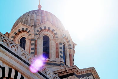 Low angle view of church against sky