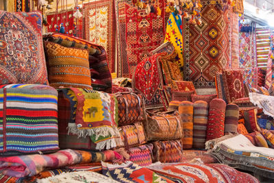 Carpet shop at a market