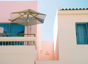 Low angle view of house against sky