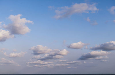 Low angle view of clouds in sky