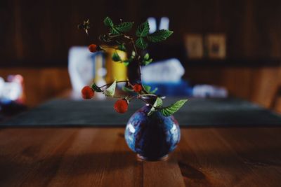 Close-up of fruits on table