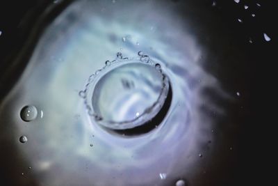 Full frame shot of water drops on metal