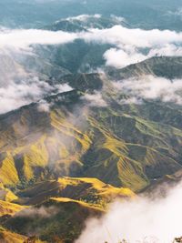 Aerial view of landscape against sky