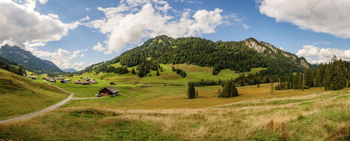 Scenic view of landscape against sky