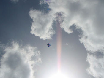 Low angle view of vapor trail in sky