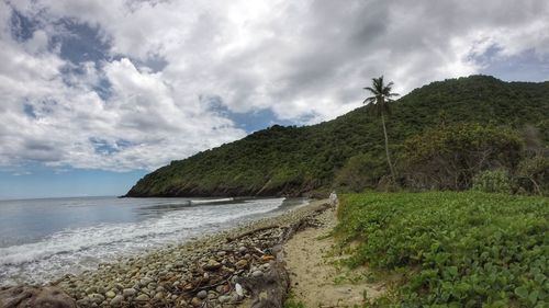 Scenic view of sea against sky