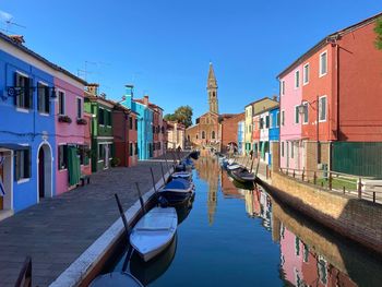 Boats in canal