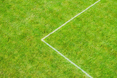 Full frame shot of soccer field