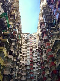 Low angle view of buildings against sky