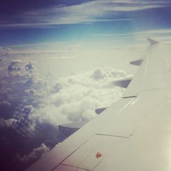 Low angle view of cloudy sky