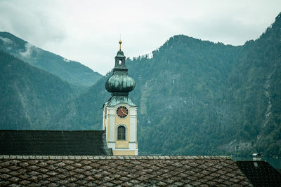 View of building against cloudy sky