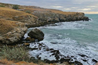 Scenic view of sea against sky