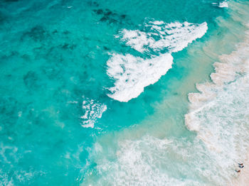 High angle view of swimming pool