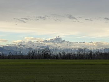 Scenic view of landscape against sky