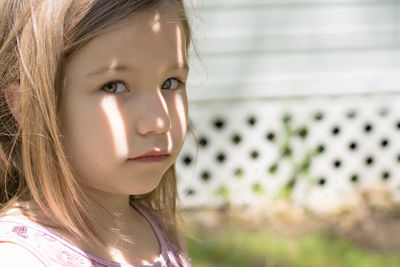 Close-up portrait of a girl