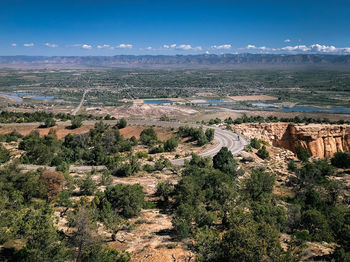 Aerial view of landscape