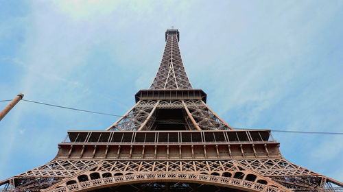 Low angle view of tower against sky