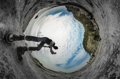 Panoramic view of water against sky
