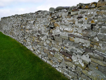 View of stone wall