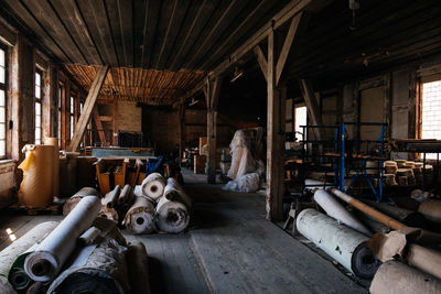 Interior of abandoned building