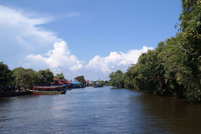 Scenic view of river against sky