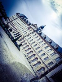 Low angle view of buildings against sky