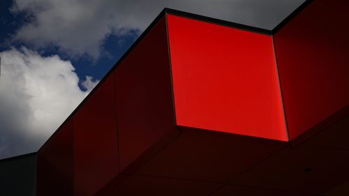 Low angle view of building against sky