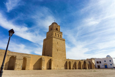 Low angle view of historical building against sky