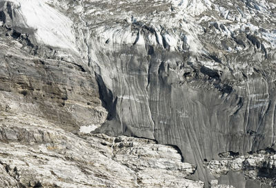 Scenic view of frozen rock formation