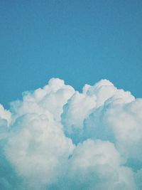 Scenic view of clouds in blue sky