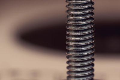 Close-up of screw