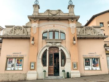 Low angle view of historical building