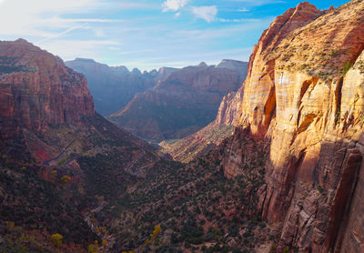 View of mountain range