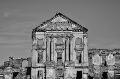 Low angle view of built structure against sky