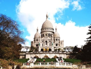 Low angle view of temple against sky