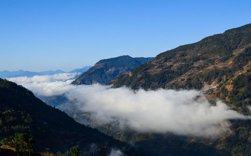 View of mountains against sky