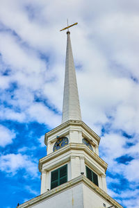 Low angle view of building against sky