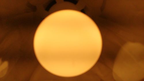 Close-up of illuminated yellow light