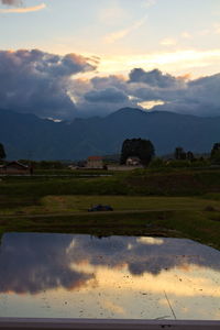 Scenic view of landscape against sky
