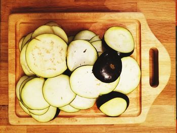 Directly above shot of vegetables on table