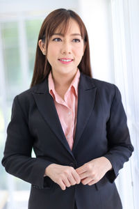 Portrait of a smiling young woman