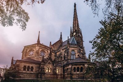 Low angle view of cathedral against sky