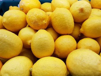 Full frame shot of lemons for sale