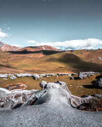 Scenic view of landscape against sky