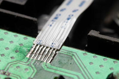 Close-up of machine part