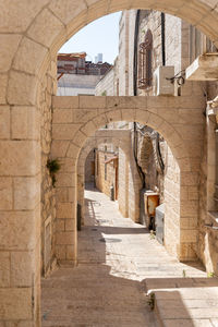 Archway of historic building
