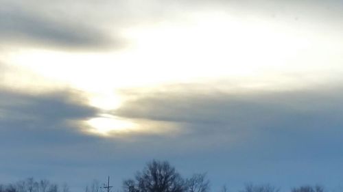 Low angle view of cloudy sky