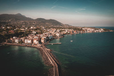 Scenic view, island, ischia, castello aragonese, italy, italia, landscape