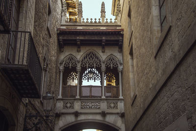 Low angle view of historical building