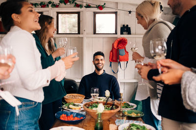 Group of people at restaurant